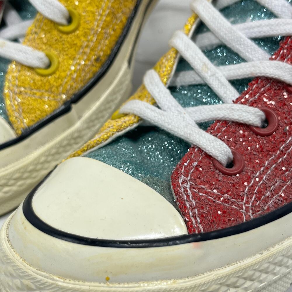 CONVERSE Sneakers M5.5 W7.5 All Star JW Anderson Chuck 70 Hi Top Glitter Barbosa - Picture 3 of 15